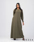 A-Line Dress with Front Zipper 62752